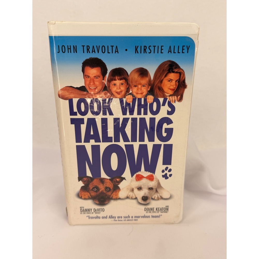 Look Who's Talking Now VHS 1993 John Travolta Kirstie Alley Clamshell Case